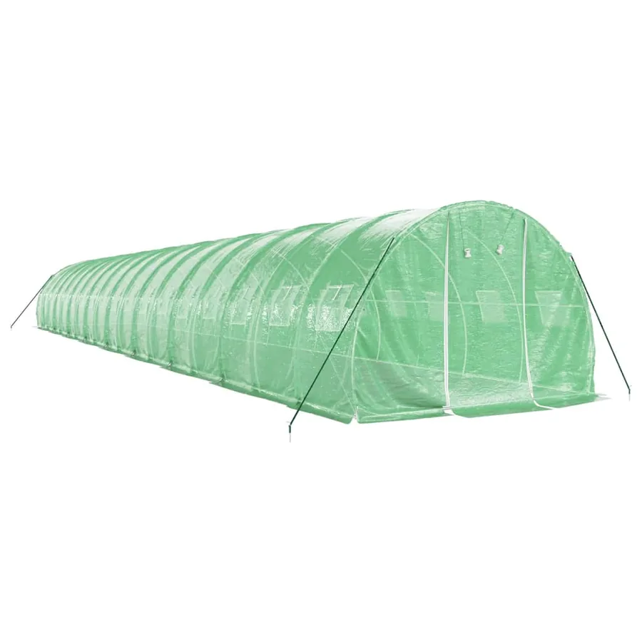 Serre avec cadre en acier vert 54 m² 18x3x2 m - 3