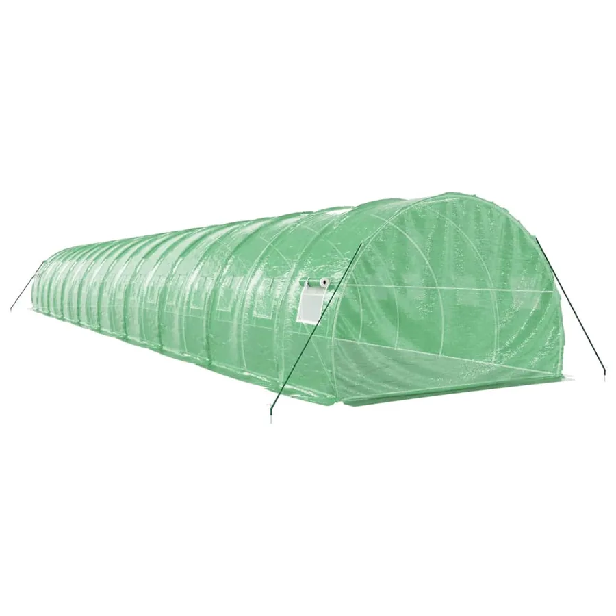 Serre avec cadre en acier vert 54 m² 18x3x2 m - 6
