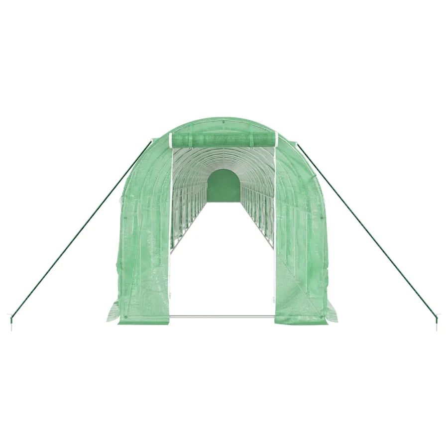 Serre avec cadre en acier vert 48 m² 24x2x2 m - 4