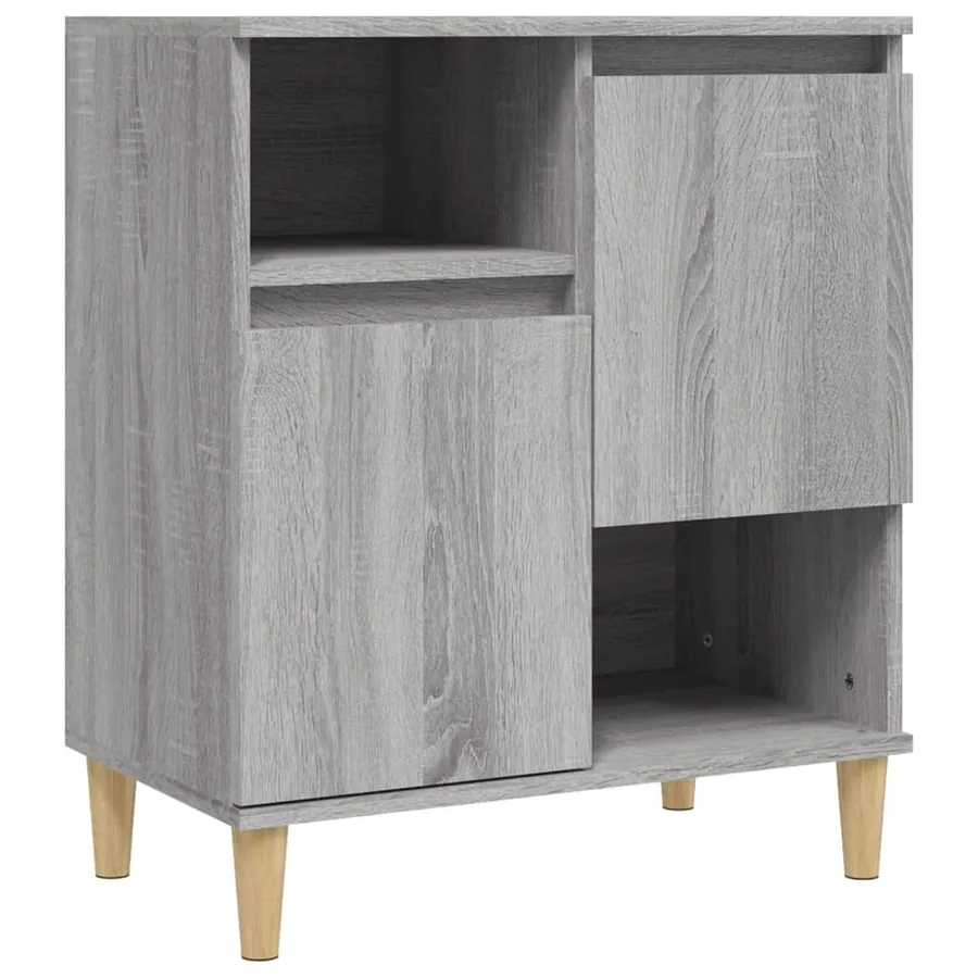 Buffets 2 pcs sonoma gris 60x35x70 cm bois d'ingénierie - 5