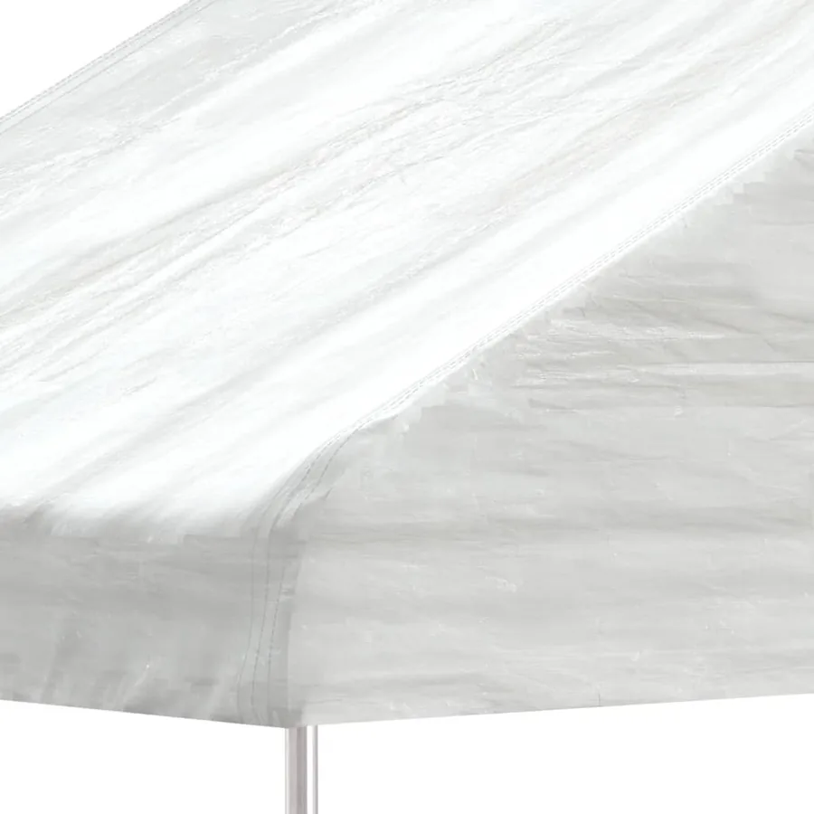Belvédère avec toit blanc 13,38x5,88x3,75 m polyéthylène - 4