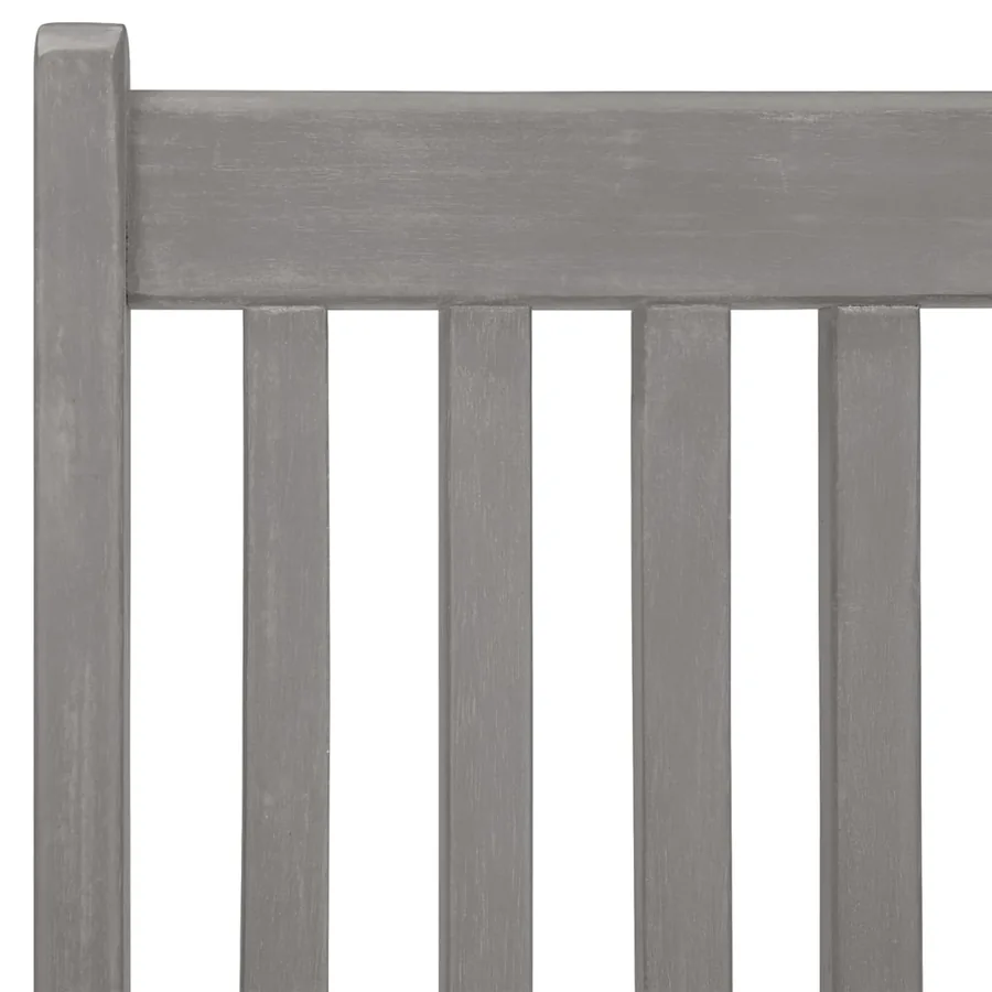 Chaises inclinables de jardin et coussins lot de 8 Gris Acacia - 14