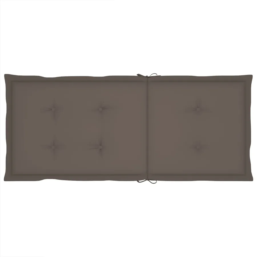 Chaises inclinables de jardin et coussins lot de 8 Gris Acacia - 15