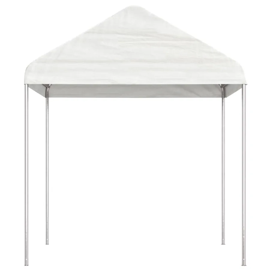 Belvédère avec toit blanc 17,84x2,28x2,69 m polyéthylène - 3