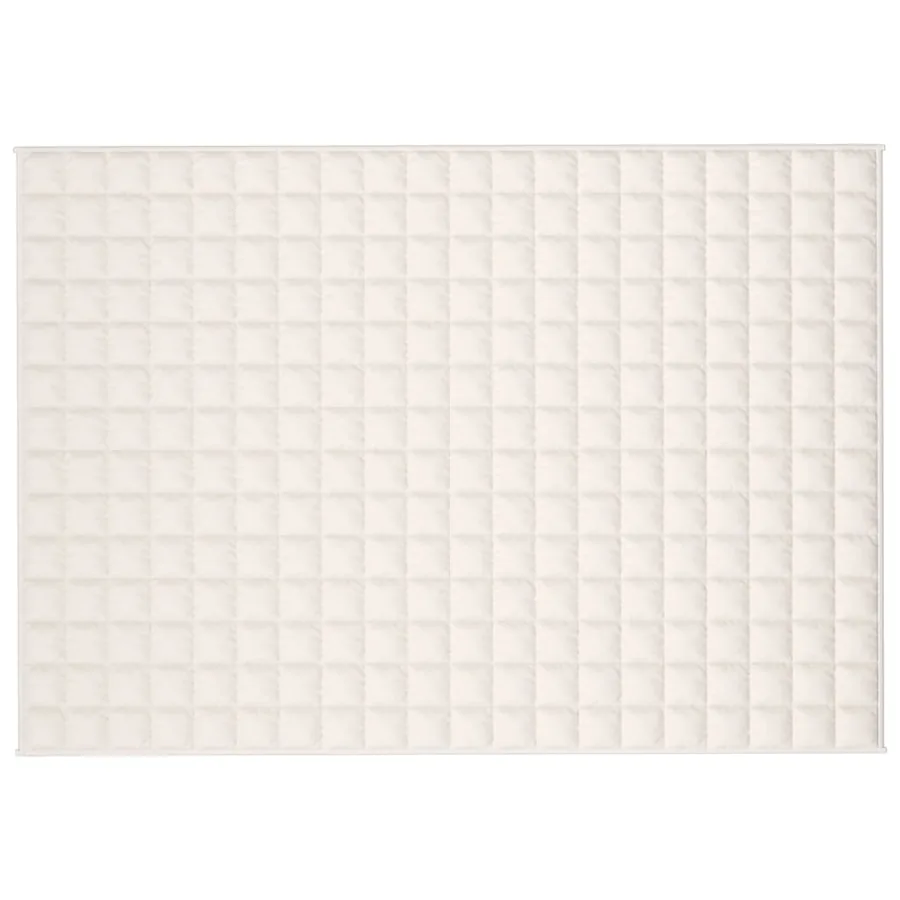 Couverture lestée Crème clair 135x200 cm 10 kg Tissu - 3
