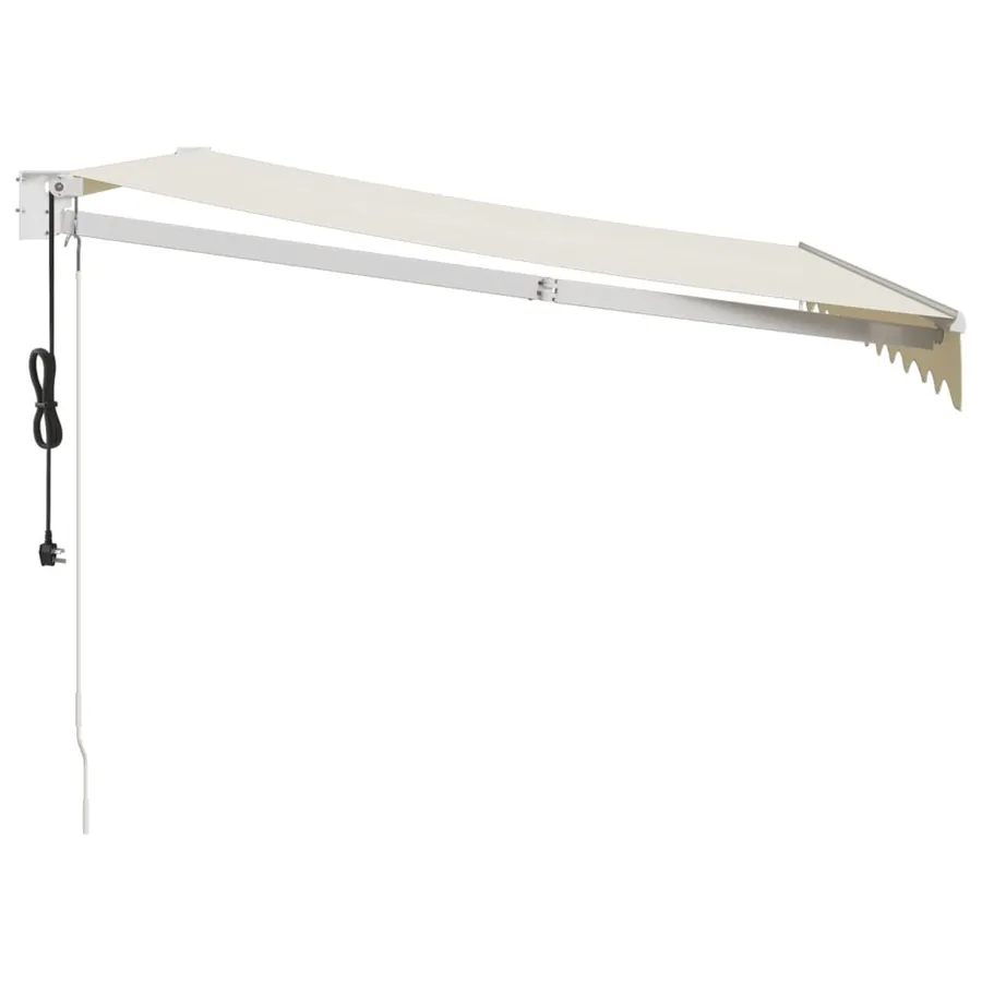 Auvent rétractable automatique crème 3,5x2,5 m - 6