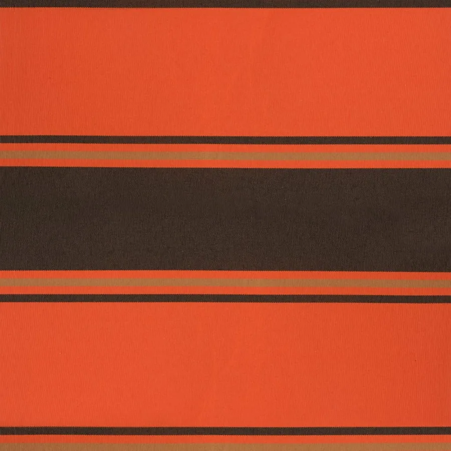 Auvent rétractable orange et marron 3,5x2,5m tissu et aluminium - 8