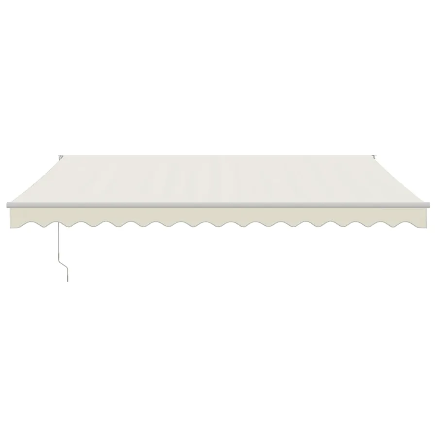 Auvent rétractable crème 4x3 m tissu et aluminium - 3