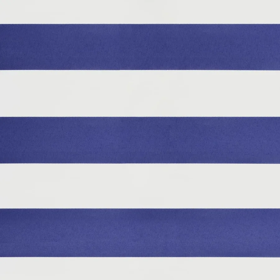 Auvent rétractable bleu et blanc 4x3 m tissu et aluminium - 8