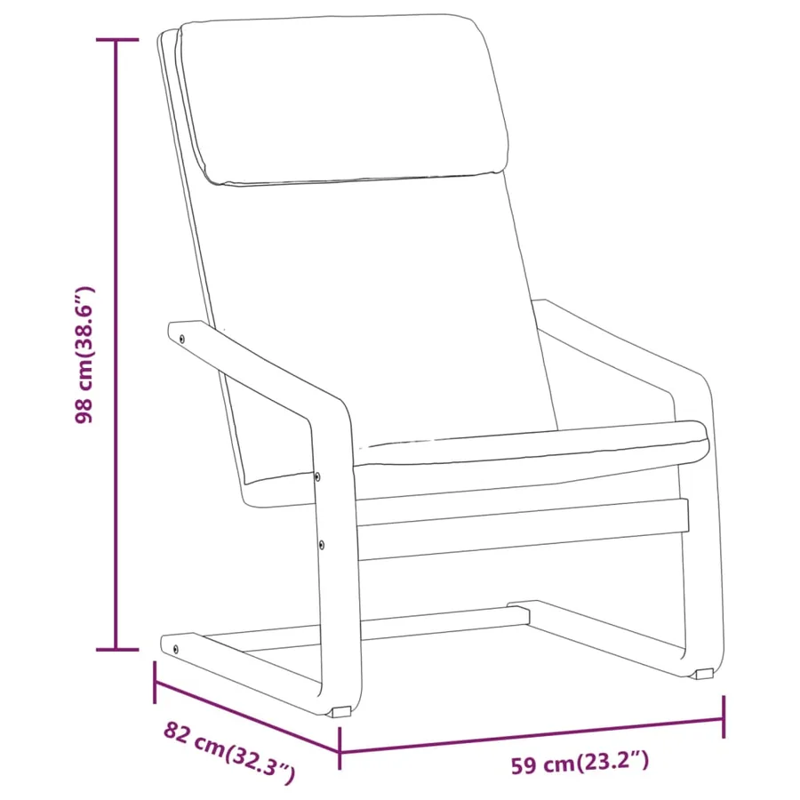 Chaise de relaxation avec repose-pied Gris foncé Tissu - 10