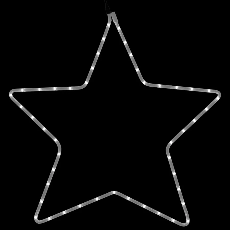 Figures d'étoiles de Noël avec 48 LED 3 pcs Blanc chaud 56 cm - 5