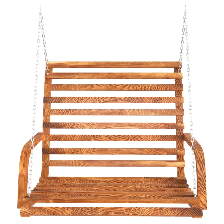 Balancelle Bois courbé avec finition en teck 126x63x92 cm - 3