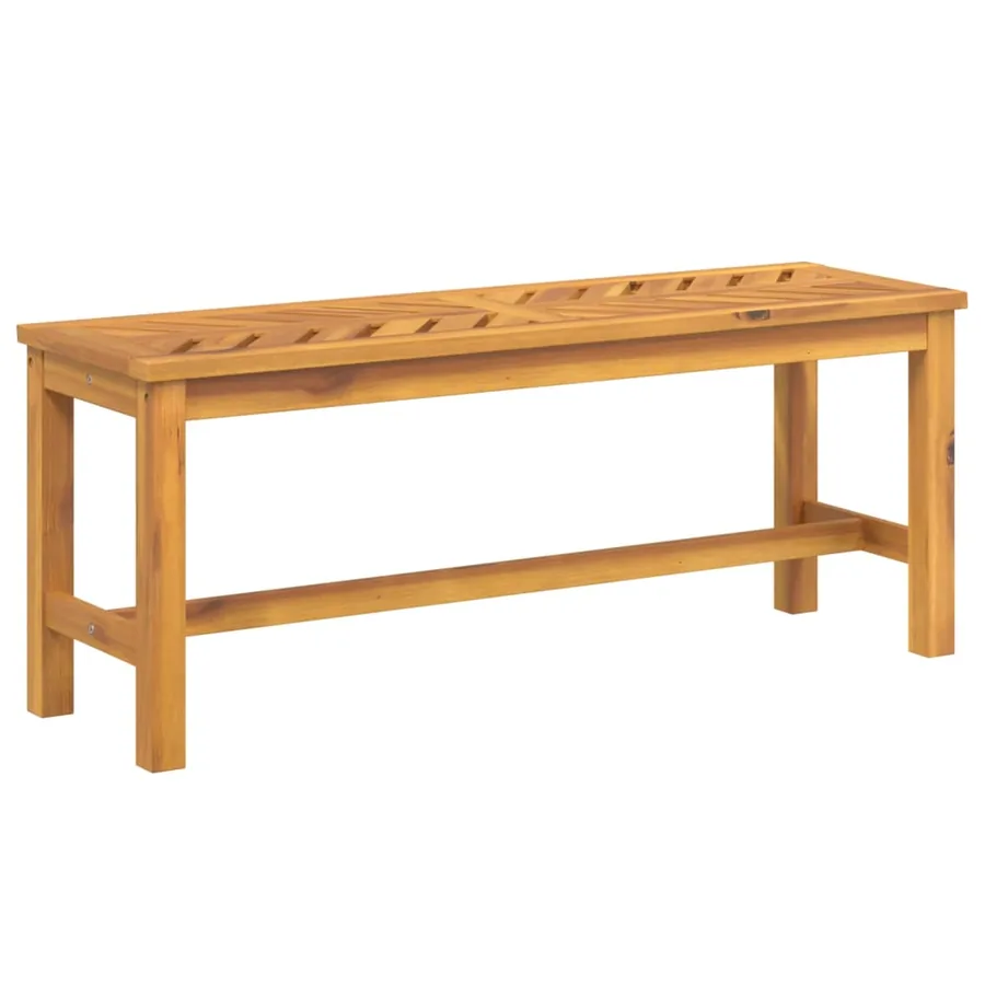 Banc de jardin 110 cm bois massif d'acacia - 2