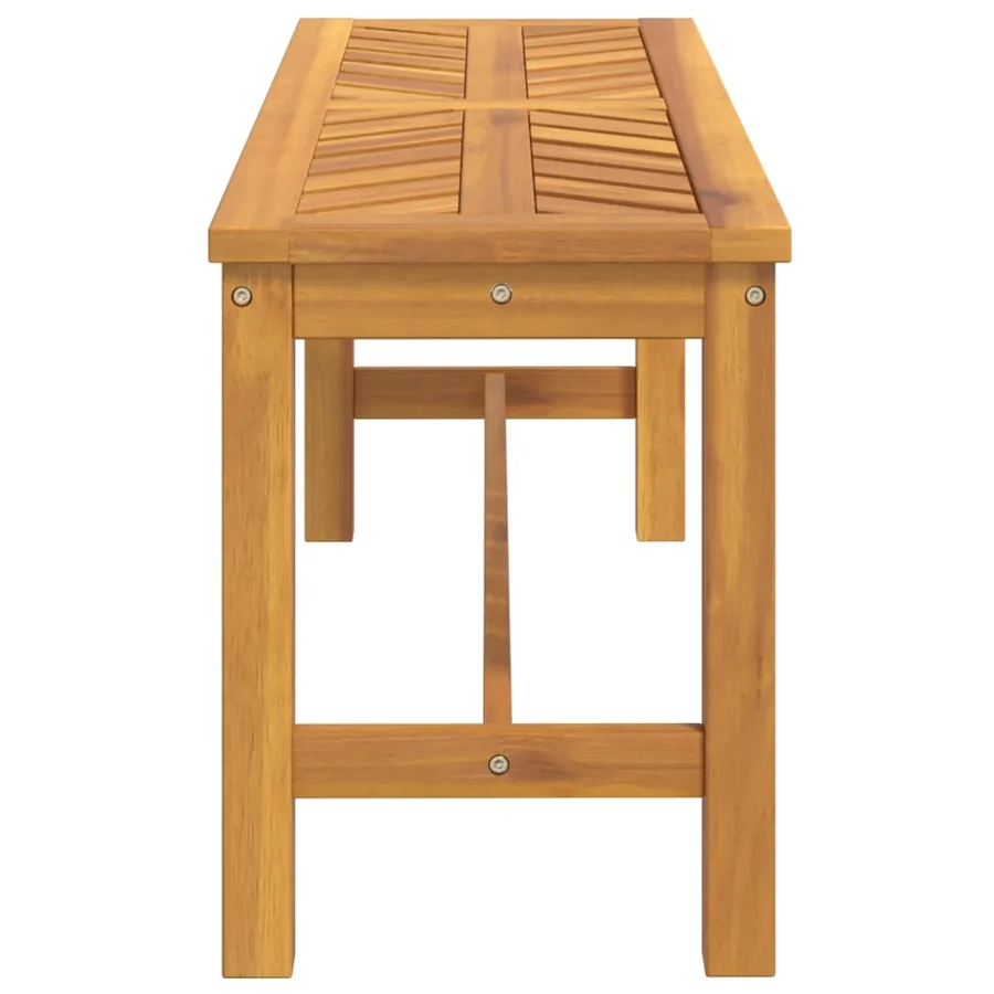Banc de jardin 110 cm bois massif d'acacia - 4