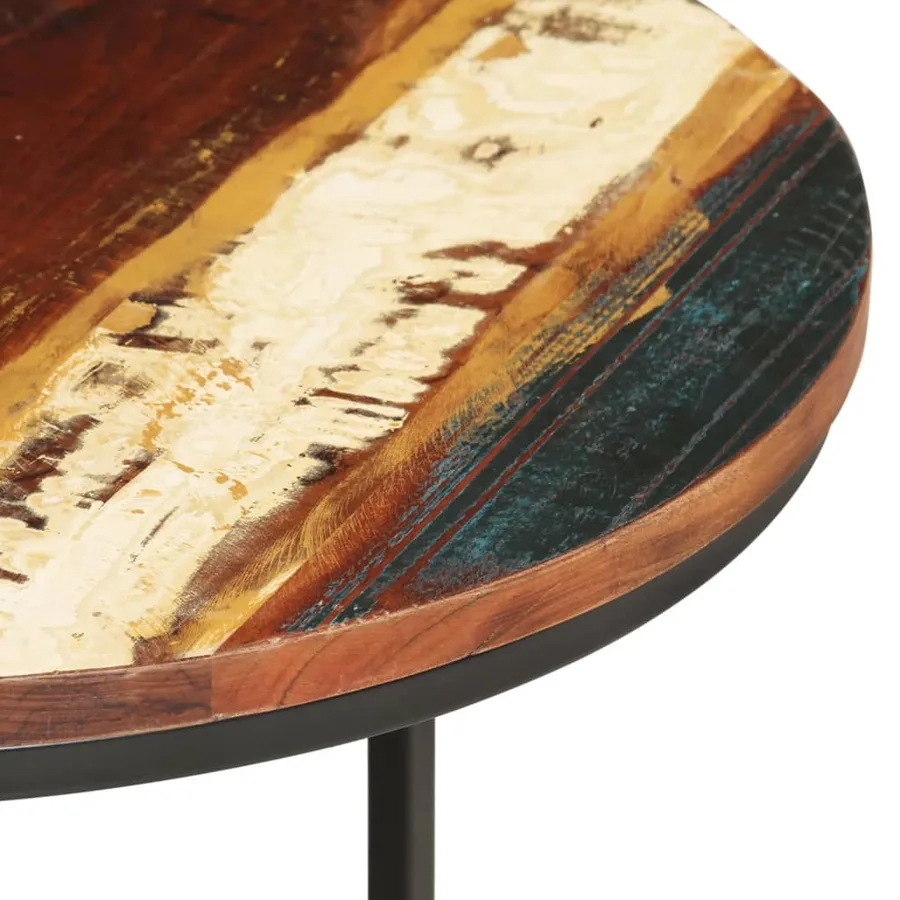 Tables gigognes 3 pcs Bois de récupération massif - 5