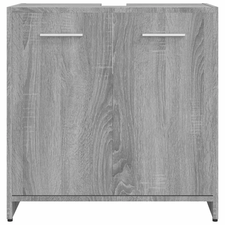 Armoire de bain Sonoma gris 60x33x60 cm Bois d'ingénierie - 5