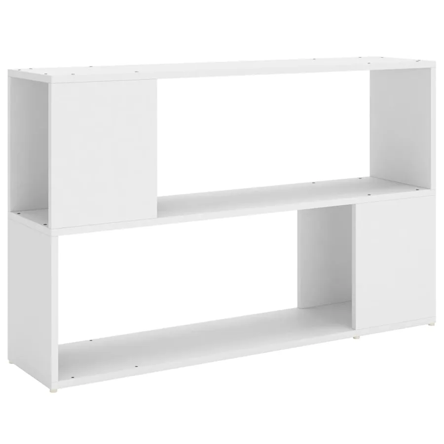 Bibliothèque Blanc 100x24x63 cm Bois d'ingénierie - 2
