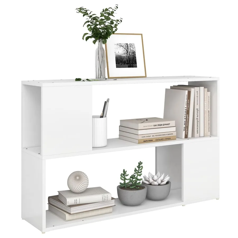 Bibliothèque Blanc 100x24x63 cm Bois d'ingénierie - 5