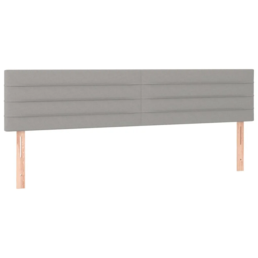 Sommier à lattes de lit avec matelas Gris clair 160x200cm Tissu - 6
