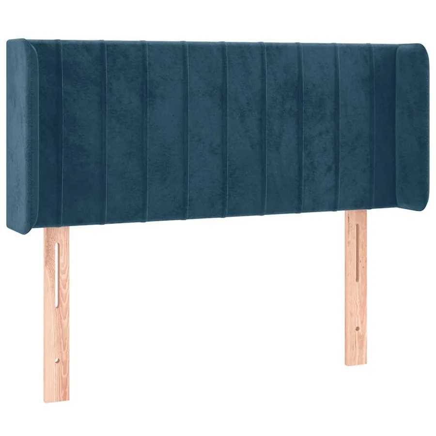 Tête de lit à LED Bleu foncé 103x16x78/88 cm Velours - 3