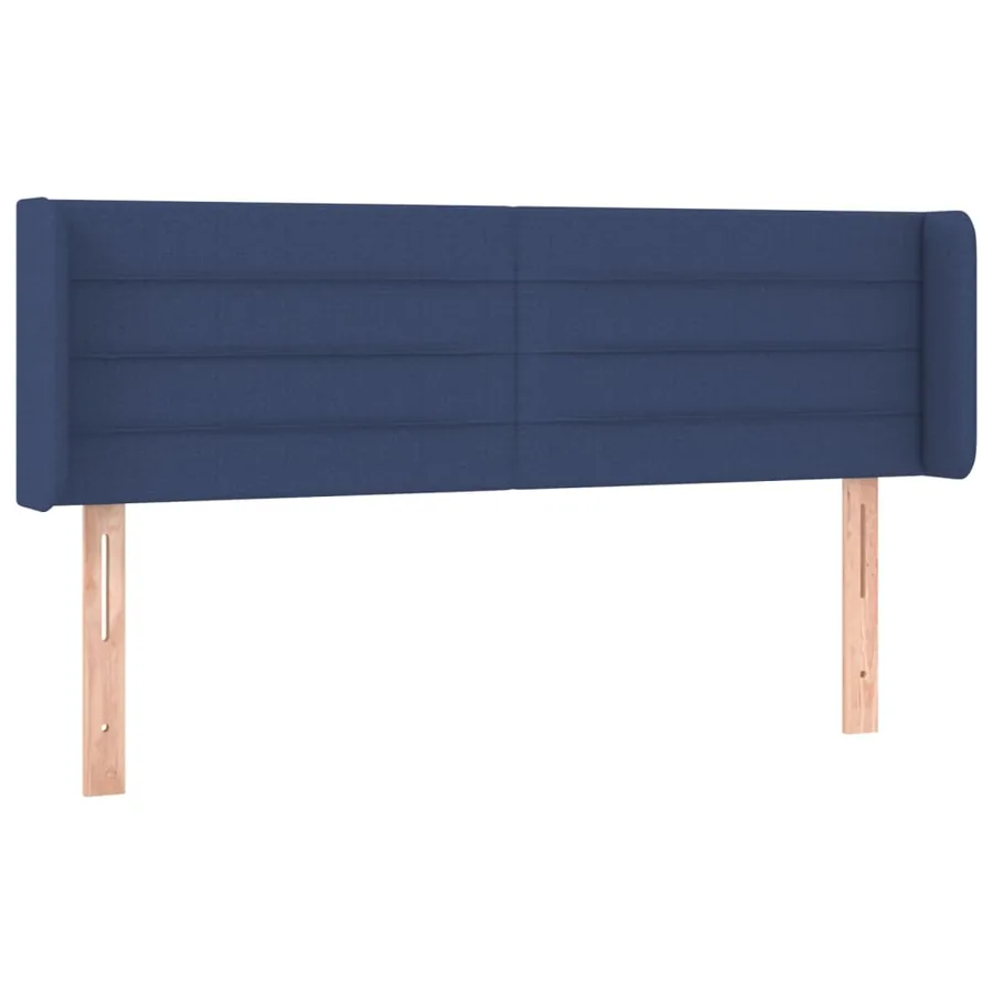 Tête de lit à LED Bleu 147x16x78/88 cm Tissu - 3