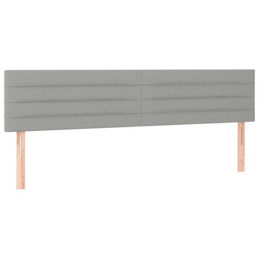 Sommier à lattes de lit avec matelas Gris clair 160x200cm Tissu - 6