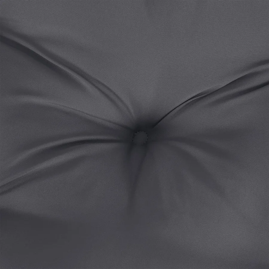 Coussin de palette anthracite 60x61,5x10 cm tissu - 8