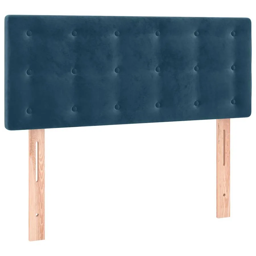 Tête de lit à LED Bleu foncé 80x5x78/88 cm Velours - 4