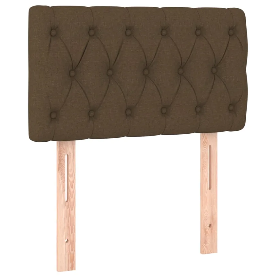 Tête de lit à LED Marron foncé 80x7x78/88 cm Tissu - 4