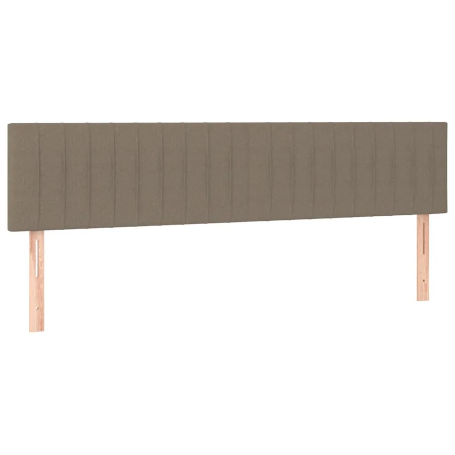 Tête de lit à LED Taupe 200x5x78/88 cm Tissu - 4
