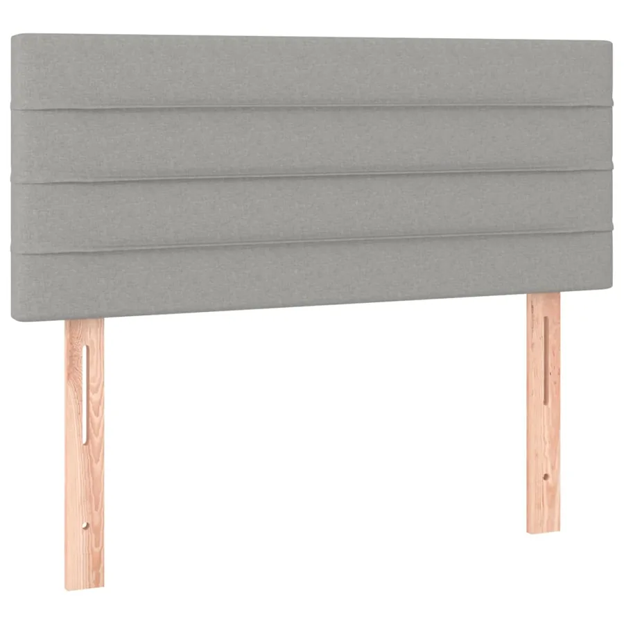 Tête de lit à LED Gris clair 80x5x78/88 cm Tissu - 4
