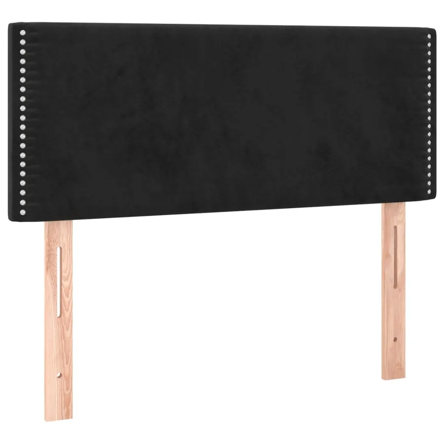 Tête de lit à LED Noir 80x5x78/88 cm Velours - 4