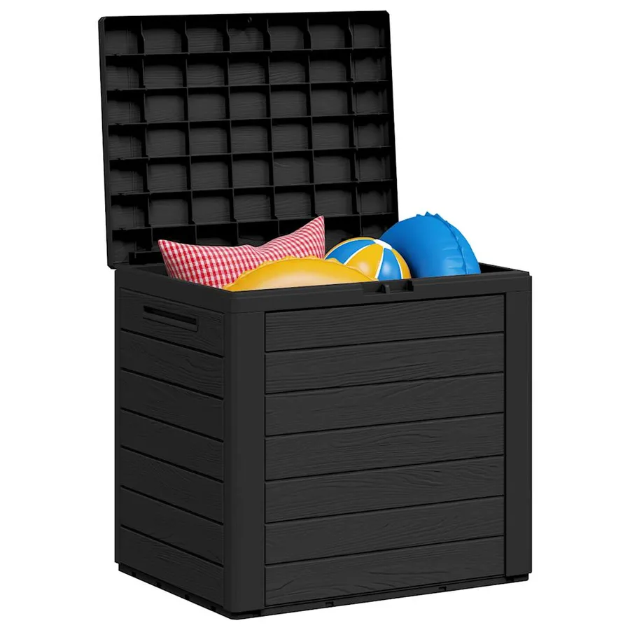 Boîte de stockage jardin Anthracite 58,5x46x55 cm Polypropylène - 4