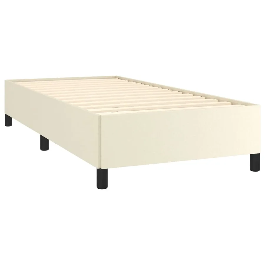 Cadre de lit sans matelas crème 90x200 cm similicuir - 3