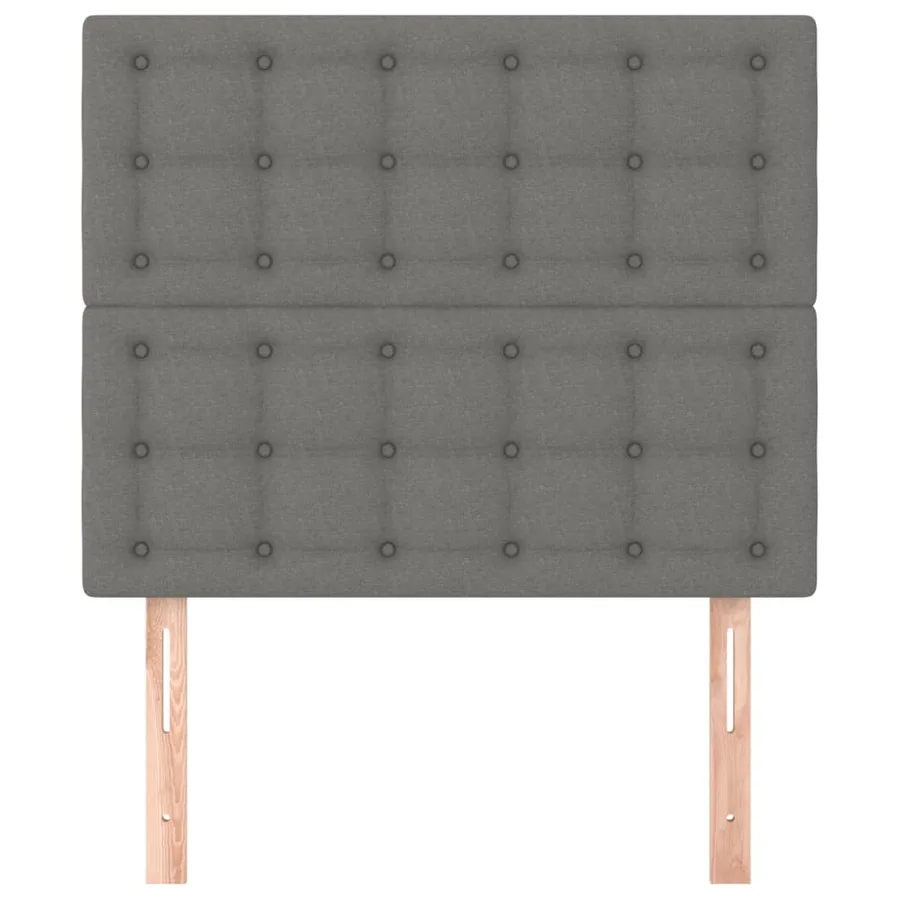 Tête de lit Gris foncé 80x5x118/128 cm Tissu - 3