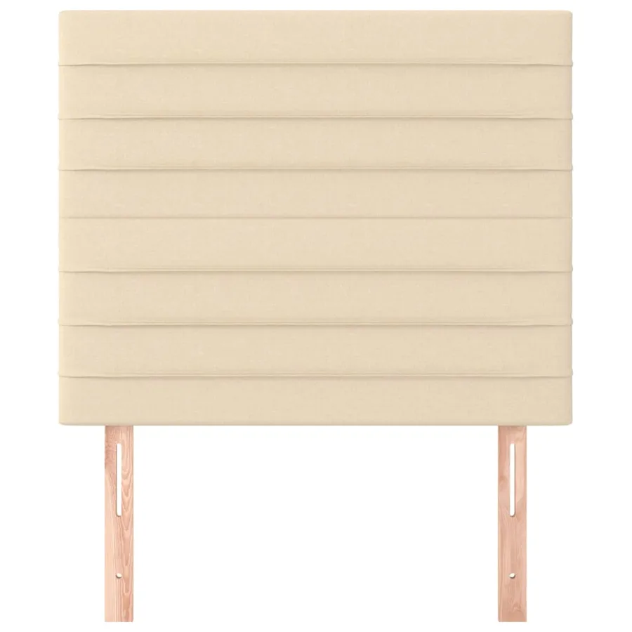 Tête de lit Crème 80x5x118/128 cm Tissu - 3