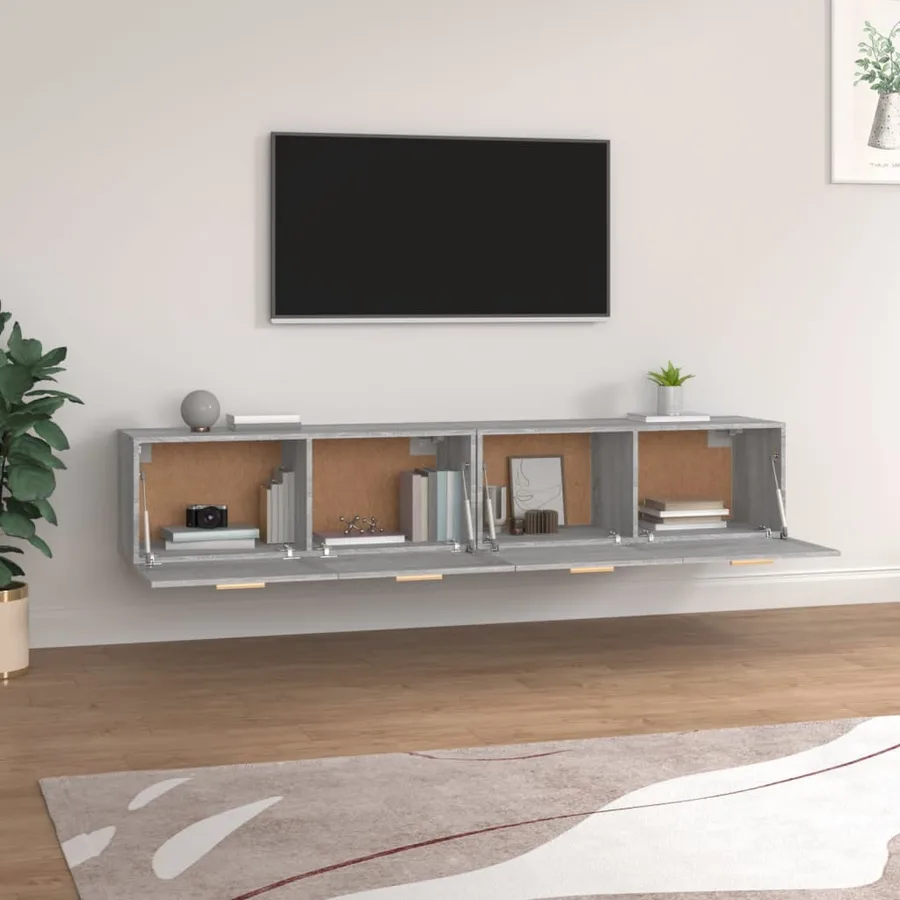 Armoires murales 2 pcs Sonoma gris 100x36,5x35 cm - 3
