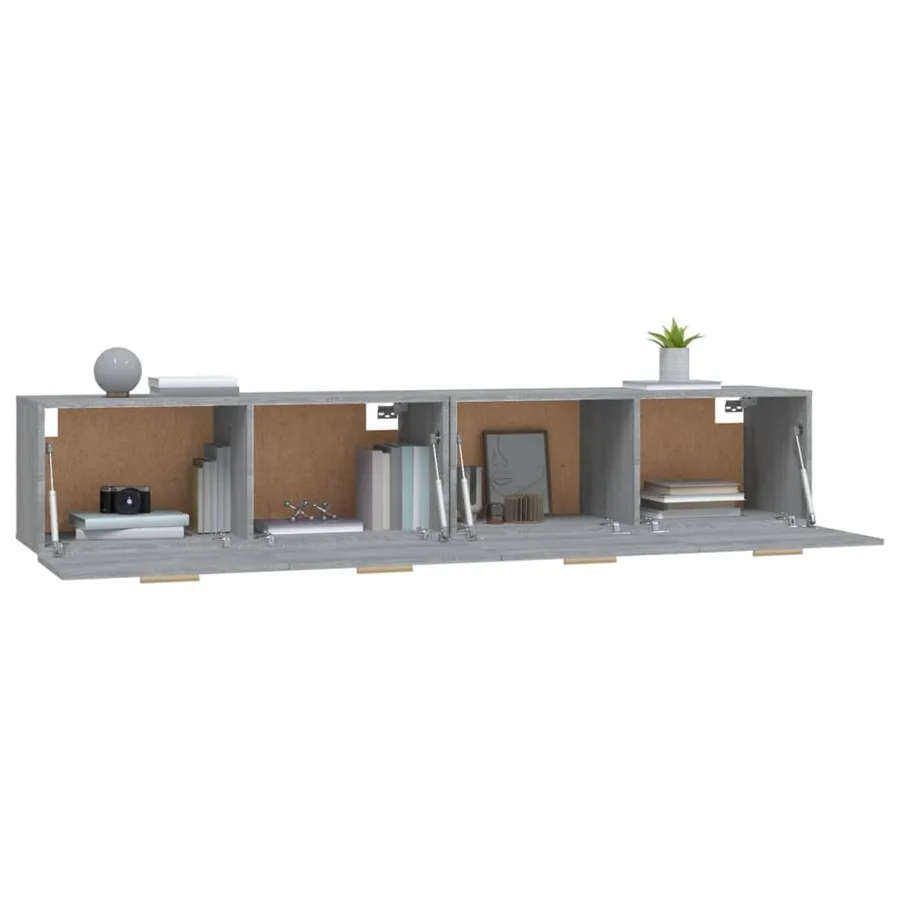 Armoires murales 2 pcs Sonoma gris 100x36,5x35 cm - 4