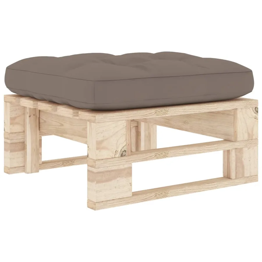 Pouf palette de jardin bois de pin imprégné - 2