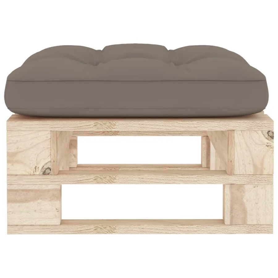 Pouf palette de jardin bois de pin imprégné - 3