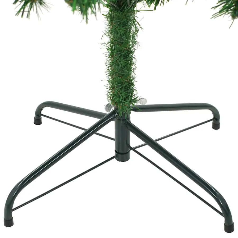Arbre de Noël artificiel pré-éclairé/boules pommes de pin 210cm - 4