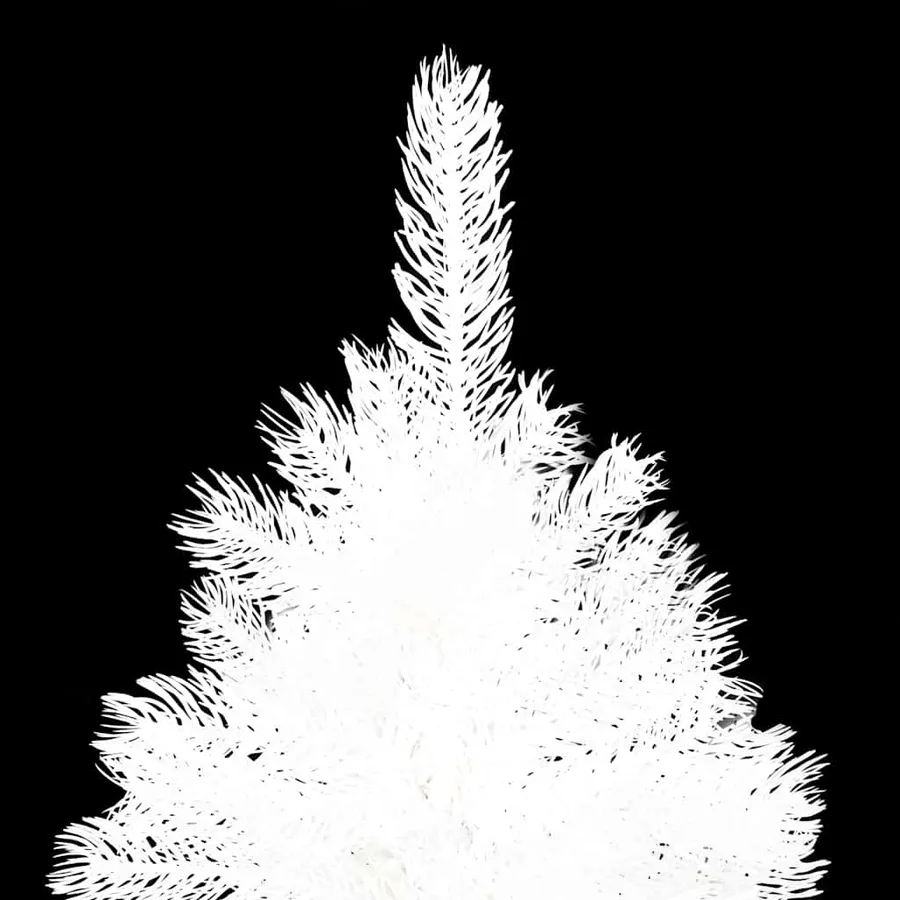 Arbre de Noël artificiel pré-éclairé et boules blanc 150 cm - 4