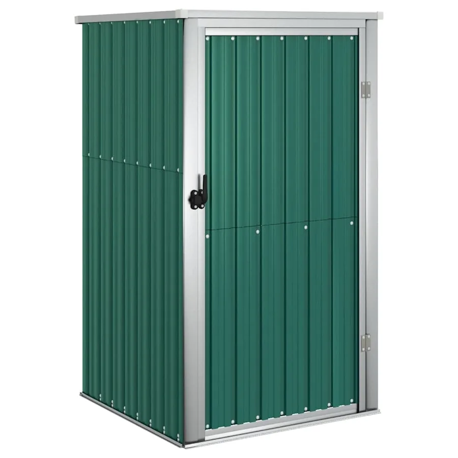 Abri à outils de jardin vert 88x89x161 cm Métal galvanisé - 2