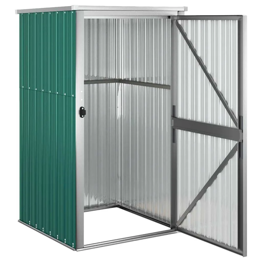 Abri à outils de jardin vert 88x89x161 cm Métal galvanisé - 4