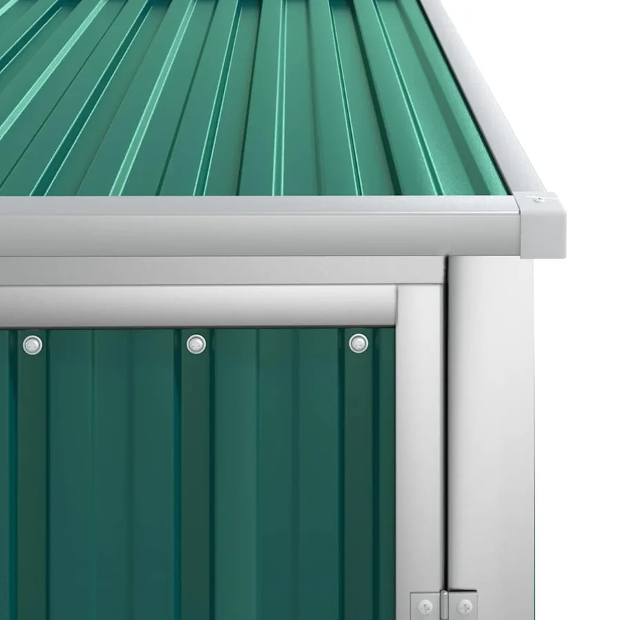 Abri à outils de jardin vert 88x89x161 cm Métal galvanisé - 6