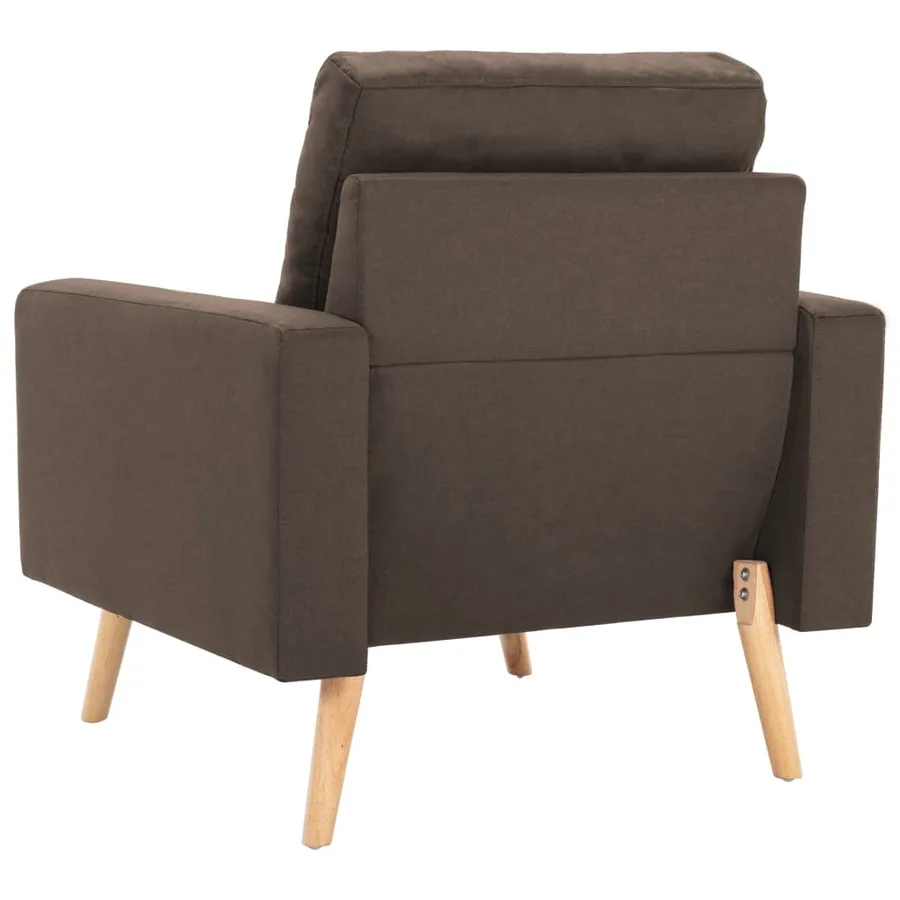 Ensemble de canapés 2 pcs Tissu Marron - 7