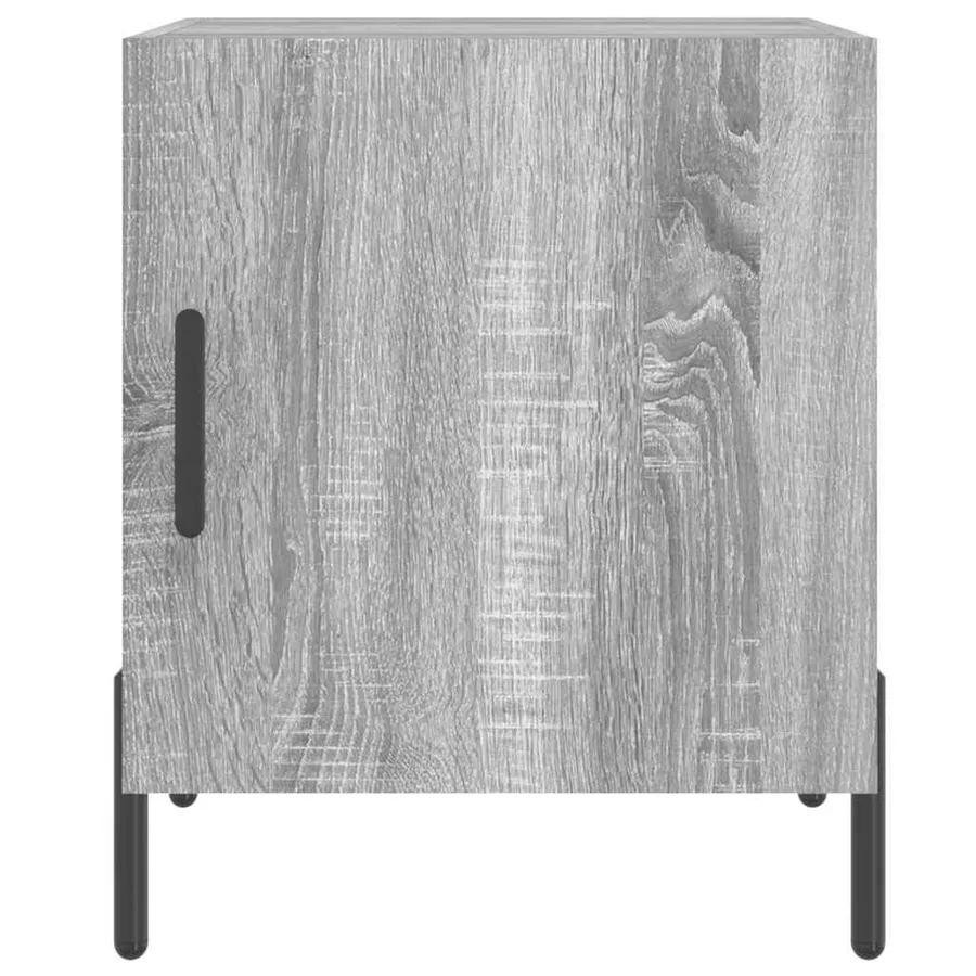 Tables de chevet 2 pcs sonoma gris 40x40x50cm bois d'ingénierie - 6