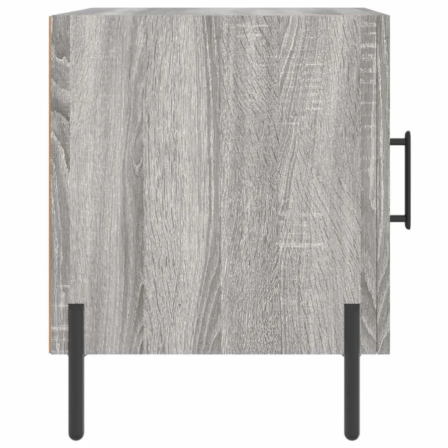 Tables de chevet 2 pcs sonoma gris 40x40x50cm bois d'ingénierie - 7