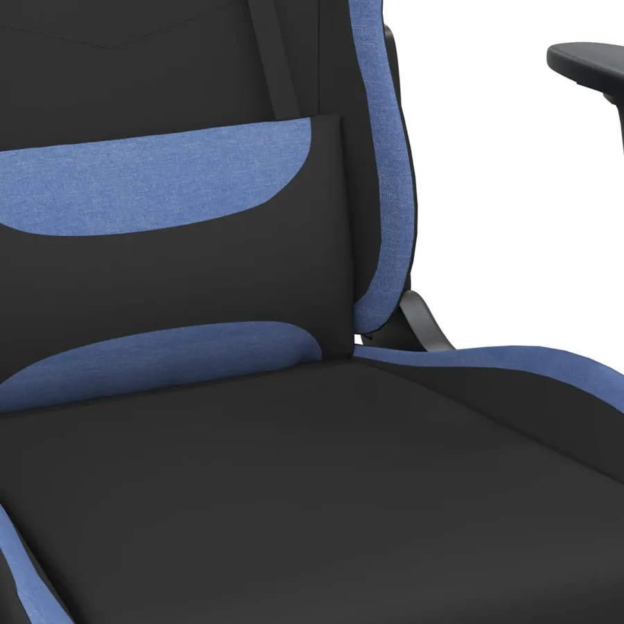Chaise de jeu Noir et bleu Tissu - 8