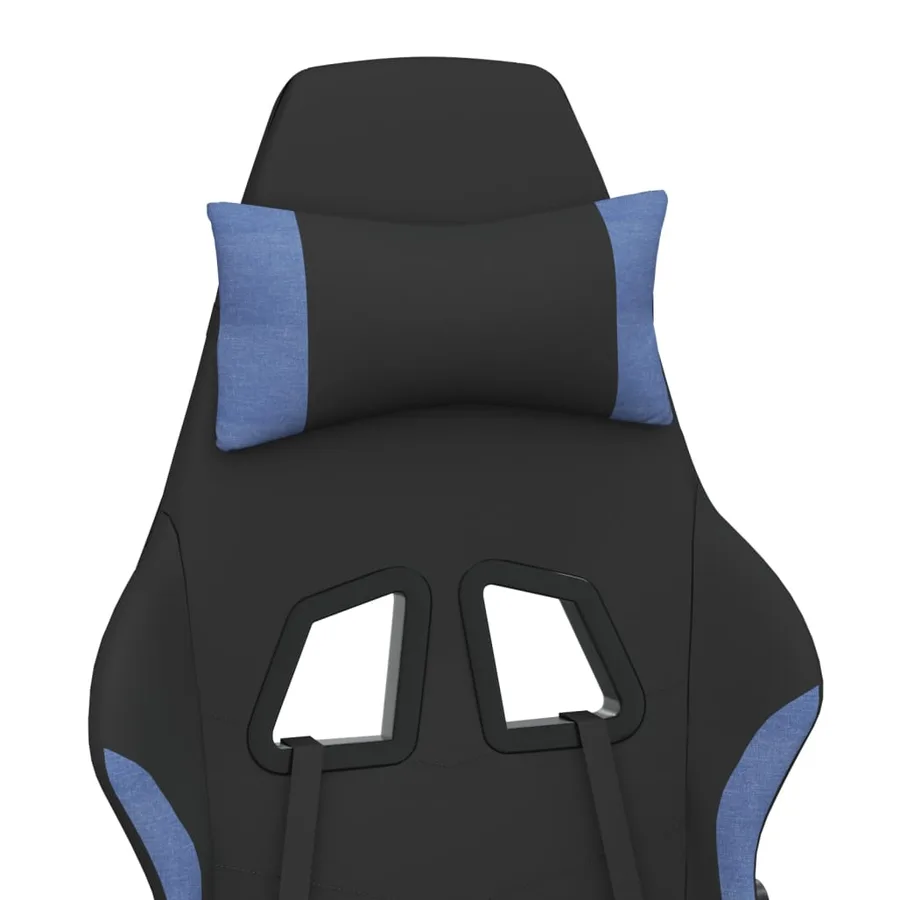 Chaise de jeu Noir et bleu Tissu - 9